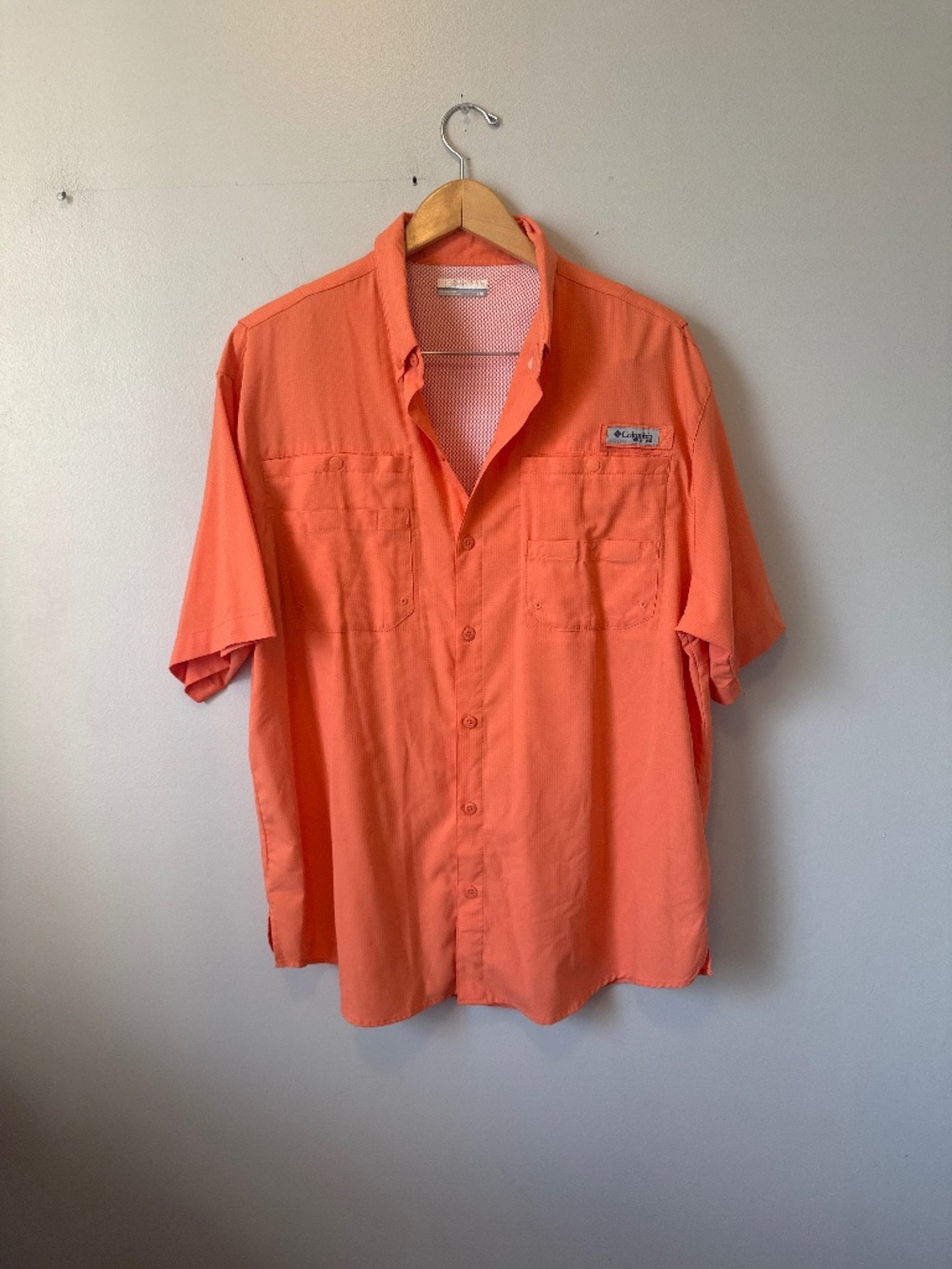 Columbia performance fishing gear button up with pockets